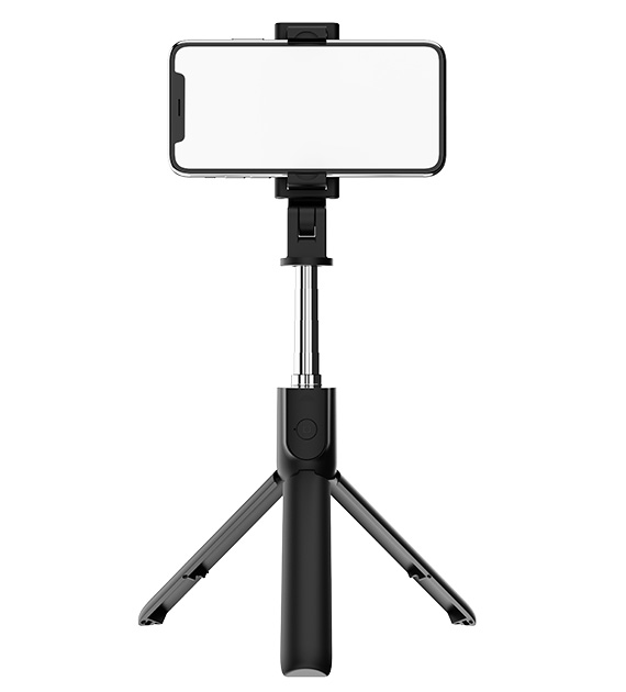 Streaming Selfie Stick Tripod with Phone/Camera Mount