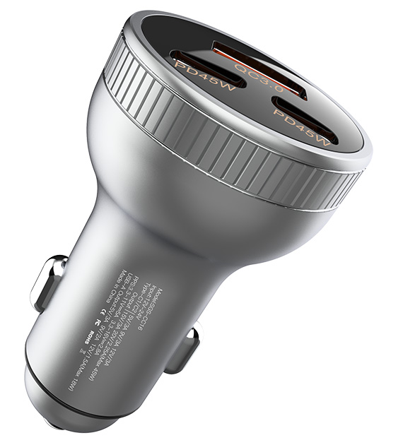 Fast USB C Car Charger –GaN 65W High-Speed Charging