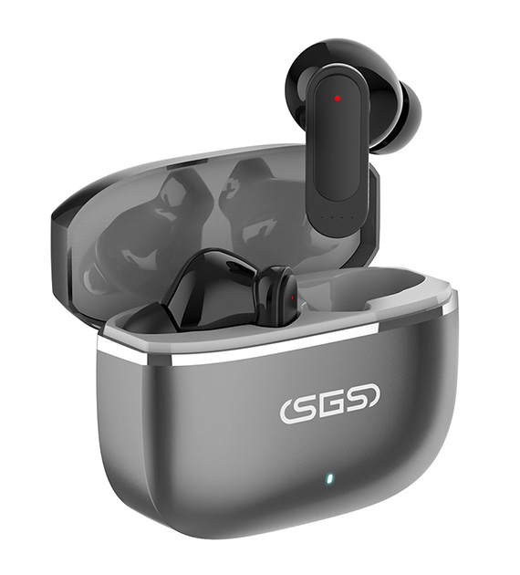 tws wireless earbuds with metal charging case