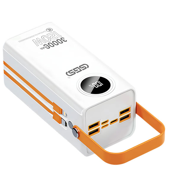 USB Type c 3c power bank built-in cable